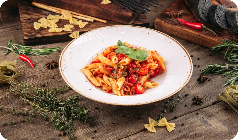 Pasta fresca preparada en un taller de pasta para empresas en Bogotá